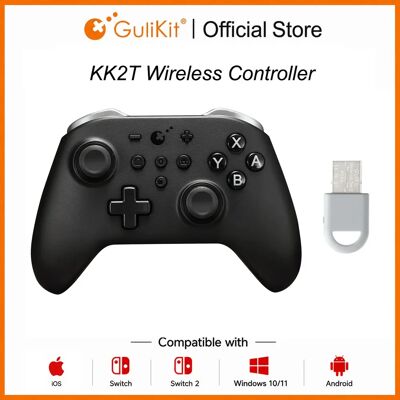 GuliKit Bluetooth-gamecontroller met TMR-joystick Hyperlink 2-adapter voor Windows/Switch 2/Steam Deck/iOS/macOS with Adapter GuliKit Bluetooth-gamecontroller met TMR-joystick Hyperlink 2-adapter voor Windows/Switch 2/Steam Deck/iOS/macOS with Adapter