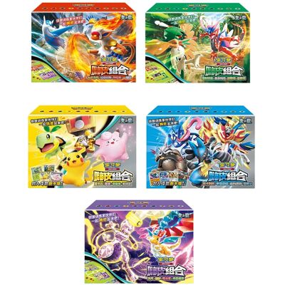 Originele Pokemon Trading TCG-kaarten Chinese Pikachu Clefable Hi Combinatie Verzameld 151 Familie Speciale Combinatie Kid Gift VOL.1 1 box Originele Pokemon Trading TCG-kaarten Chinese Pikachu Clefable Hi Combinatie Verzameld 151 Familie Speciale Combinatie Kid Gift VOL.1 1 box
