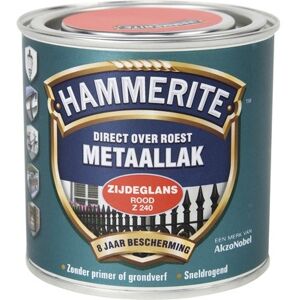 Hammerite Metaallak Direct over Roest Zijdeglans - Z218 Grijs Hammerite Metaallak Direct over Roest Zijdeglans - Z218 Grijs