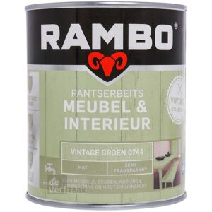 Rambo Pantserbeits Meubel & Interieur Mat 750 ml - Vintage Groen Rambo Pantserbeits Meubel & Interieur Mat 750 ml - Vintage Groen