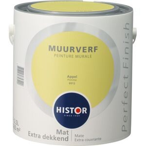 Histor Perfect Finish Muurverf Mat - Appel - 2,5 liter Histor Perfect Finish Muurverf Mat - Appel - 2,5 liter