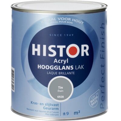 Histor Acryl Hoogglans Lak - Tin Histor Acryl Hoogglans Lak - Tin