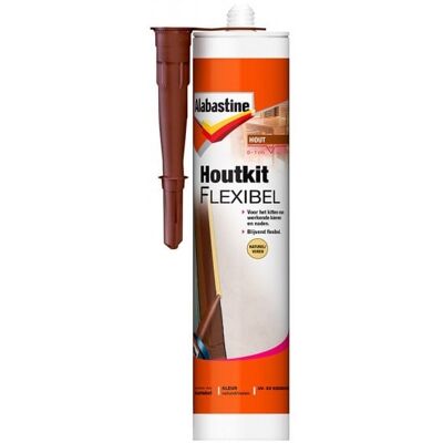 Alabastine Houtkit Flexibel - 300 ml Natural Alabastine Houtkit Flexibel - 300 ml Natural