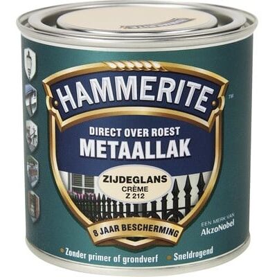 Hammerite Metaallak Direct over Roest Zijdeglans - Z212 Creme Hammerite Metaallak Direct over Roest Zijdeglans - Z212 Creme