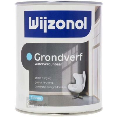 Wijzonol Waterbasis Grondverf 0,5L in Elke Kleur - Binnengebruik Wijzonol Waterbasis Grondverf 0,5L in Elke Kleur - Binnengebruik