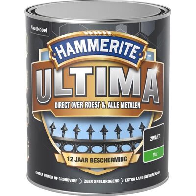 Hammerite Ultima Mat - Zwart Hammerite Ultima Mat - Zwart