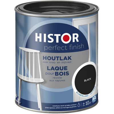 Histor Perfect Finish Houtlak Zijdeglans - Zwart Histor Perfect Finish Houtlak Zijdeglans - Zwart