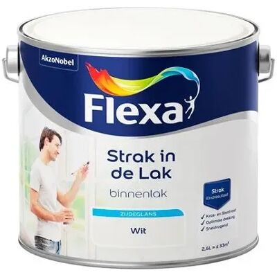 Flexa Strak in de Lak Binnenlak Zijdeglans - Wit Flexa Strak in de Lak Binnenlak Zijdeglans - Wit