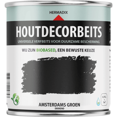 Hermadix Houtdecor Verfbeits - Amsterdams Groen Hermadix Houtdecor Verfbeits - Amsterdams Groen