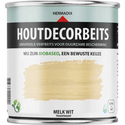 Hermadix Melkwit Houtdecor Transparant - Verf & Lak Hermadix Melkwit Houtdecor Transparant - Verf & Lak