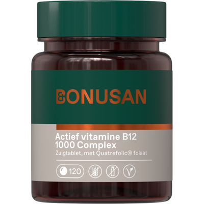 Bonusan Actief vitamine B12 1000 Complex Zuigtabletten Bonusan Actief vitamine B12 1000 Complex Zuigtabletten