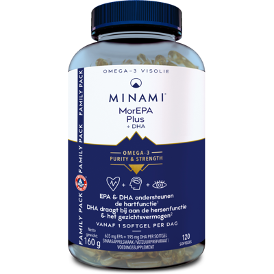 Minami MorEPA plus - 120 Softgels - Voedingssupplement Minami MorEPA plus - 120 Softgels - Voedingssupplement