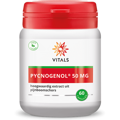 Vitals Pycnogenol - 50mg dennenbast extract - 60 capsules Vitals Pycnogenol - 50mg dennenbast extract - 60 capsules