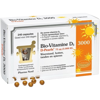 Pharma Nord Bio-vitamine D3 75 mcg - Voedingssupplement Pharma Nord Bio-vitamine D3 75 mcg - Voedingssupplement