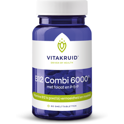 Vitakruid B12 Combi 6000 - Supplement voor Energie & Immuunsysteem Vitakruid B12 Combi 6000 - Supplement voor Energie & Immuunsysteem