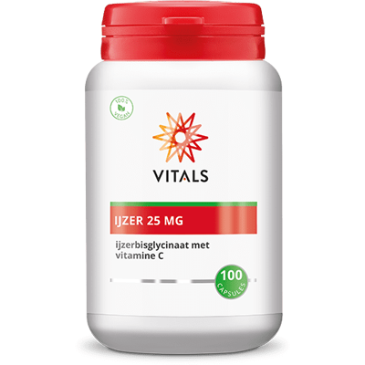 Vitals IJzer 25mg Capsules Vitals IJzer 25mg Capsules