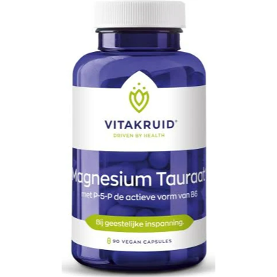 Vitakruid Magnesium Tauraat met Vitamine B6 (P-5-P) 90 Vitakruid Magnesium Tauraat met Vitamine B6 (P-5-P) 90