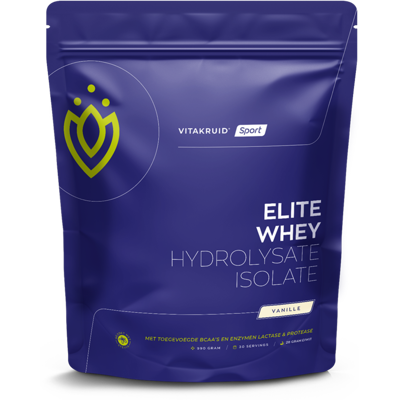 Vitakruid Elite Whey Protein 50% Hydrolysate 50% Isolate - Vanille Vitakruid Elite Whey Protein 50% Hydrolysate 50% Isolate - Vanille