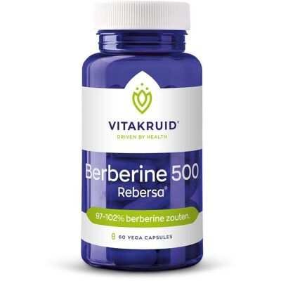 Vitakruid Berberine 500 Rebersa - Berberine 97-102% - Vegetarische Capsule Vitakruid Berberine 500 Rebersa - Berberine 97-102% - Vegetarische Capsule