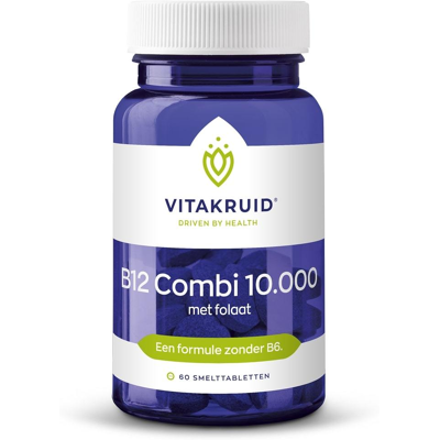 Vitakruid B12 Combi 10.000 met Folaat - Voedingssupplement Vitakruid B12 Combi 10.000 met Folaat - Voedingssupplement