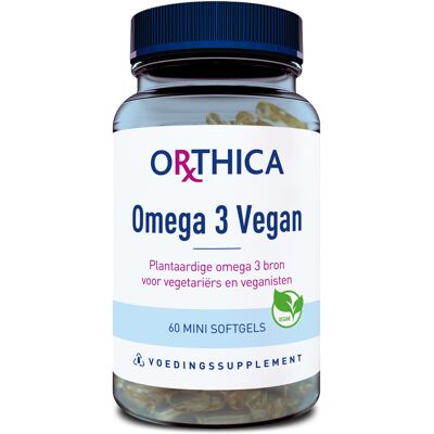 Orthica Vegan Omega-3 - Ondersteuning voor Hersenen & Ogen Orthica Vegan Omega-3 - Ondersteuning voor Hersenen & Ogen