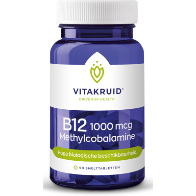 Vitakruid B12 1000 mcg Actief Methylcobalamine Vitamine 90 Vitakruid B12 1000 mcg Actief Methylcobalamine Vitamine 90