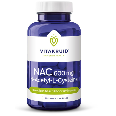 Vitakruid NAC 600 mg N-Acetyl-L-Cysteïne Capsules Vitakruid NAC 600 mg N-Acetyl-L-Cysteïne Capsules