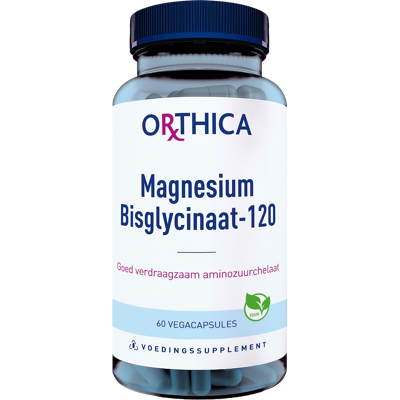 Orthica Magnesium Bisglycinaat-120 (60 stuks) Capsules Orthica Magnesium Bisglycinaat-120 (60 stuks) Capsules