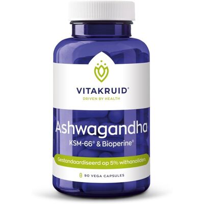 Vitakruid Ashwagandha 5% withanoliden KSM-66® & Bioperine® 60 Vitakruid Ashwagandha 5% withanoliden KSM-66® & Bioperine® 60