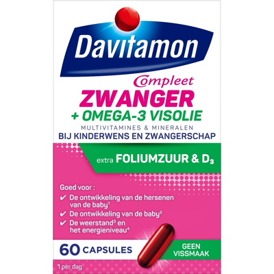 Davitamon Complete Mama Plus Omega-3 Visolie - Zwangerschapsondersteuning Davitamon Complete Mama Plus Omega-3 Visolie - Zwangerschapsondersteuning