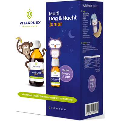 Vitakruid Multi dag & nacht junior - Vitamines Vitakruid Multi dag & nacht junior - Vitamines