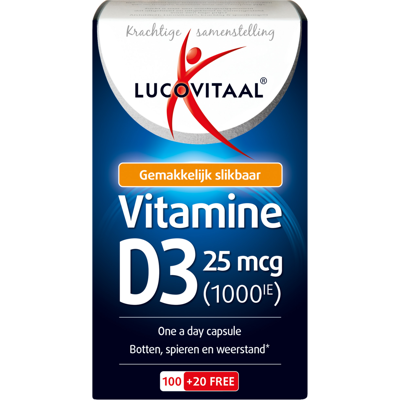 Lucovitaal Vitamine D3 25mcg Capsules Lucovitaal Vitamine D3 25mcg Capsules