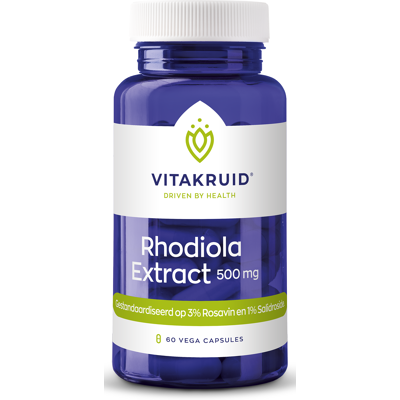 Vitakruid Rhodiola Extract 500mg - Stress & Cognitie Vitakruid Rhodiola Extract 500mg - Stress & Cognitie