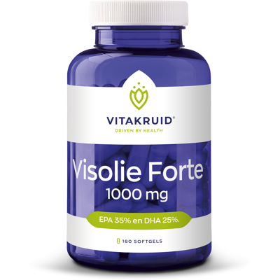 Vitakruid Vetzurenvisolie Forte 1000mg EPA 35% DHA 25% - Voedingssupplement Vitakruid Vetzurenvisolie Forte 1000mg EPA 35% DHA 25% - Voedingssupplement