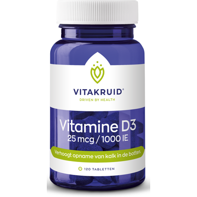 Vitakruid Vitamine D3 25 mcg - Vitaminen Vitakruid Vitamine D3 25 mcg - Vitaminen