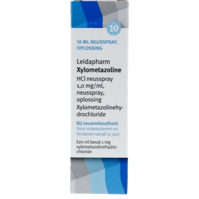 Leidapharm - Xylometazoline HCl spray 1 mg/ml - 10 ml - neusspray Leidapharm - Xylometazoline HCl spray 1 mg/ml - 10 ml - neusspray