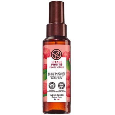 Yves Rocher Geparfumeerde haar- & body mist fruitige lychee Yves Rocher Geparfumeerde haar- & body mist fruitige lychee