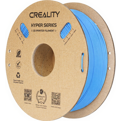 Creality Hyper PLA Blauw 1 kg, Hoge snelheid 30-600 mm/s, Dimensienauwkeurigheid +/-0,02 mm, Compatibel met de meeste FDM 3D-printers, 1 kg (2,2 lbs) spoel Creality Hyper PLA Blauw 1 kg, Hoge snelheid 30-600 mm/s, Dimensienauwkeurigheid +/-0,02 mm, Compatibel met de meeste FDM 3D-printers, 1 kg (2,2 lbs) spoel