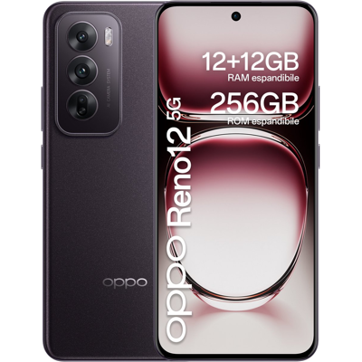 OPPO Reno12 256GB Zwart Bruin 5G OPPO Reno12 256GB Zwart Bruin 5G