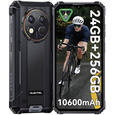 OUKITEL G1 Zwart Robuuste Telefoon 6,52 inch 10600 mAh Grote Batterij 48 MP Camera (24+256 GB) OUKITEL G1 Zwart Robuuste Telefoon 6,52 inch 10600 mAh Grote Batterij 48 MP Camera (24+256 GB)