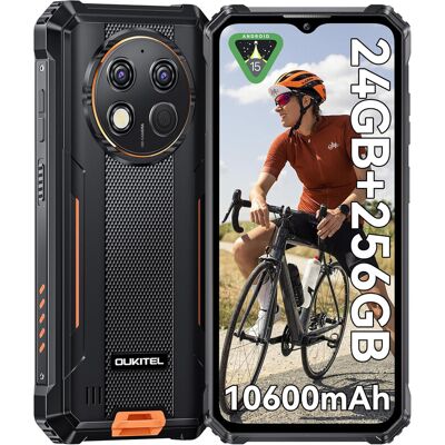 OUKITEL G1 Oranje Robuuste Telefoon 6,52 inch 10600 mAh Grote Batterij 48 MP Camera (24+256 GB) OUKITEL G1 Oranje Robuuste Telefoon 6,52 inch 10600 mAh Grote Batterij 48 MP Camera (24+256 GB)