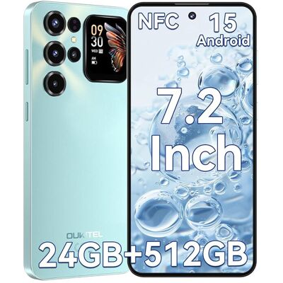 OUKITEL C68 Plus (8+512GB) 7,2-inch 6000mAh-batterij 9,5mm ultradunne behuizing met secundair scherm smartphone Blauw OUKITEL C68 Plus (8+512GB) 7,2-inch 6000mAh-batterij 9,5mm ultradunne behuizing met secundair scherm smartphone Blauw