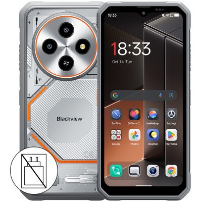 Blackview Fort 2 Android 15, 24 GB (8+16) RAM + 128 GB ROM (uitbreidbaar tot 2 TB met TF-kaart), 4G-smartphone voor buitengebruik, 16 MP AI-camera, 6,56 inch HD+, 5000 mAh, MediaTek G81, IP68 waterdichte bouwplaats-smartphone, NFC, OTG, GPS, FM, 5G, wifi Blackview Fort 2 Android 15, 24 GB (8+16) RAM + 128 GB ROM (uitbreidbaar tot 2 TB met TF-kaart), 4G-smartphone voor buitengebruik, 16 MP AI-camera, 6,56 inch HD+, 5000 mAh, MediaTek G81, IP68 waterdichte bouwplaats-smartphone, NFC, OTG, GPS, FM, 5G, wifi