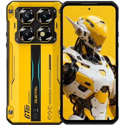 OUKITEL WP60 5G Gele Robuuste Telefoon 7,2'' HD+ Display 10.000 mAh Grote Batterij 108 MP Camera Android 15 (16 GB + 512 GB NFC) OUKITEL WP60 5G Gele Robuuste Telefoon 7,2'' HD+ Display 10.000 mAh Grote Batterij 108 MP Camera Android 15 (16 GB + 512 GB NFC)