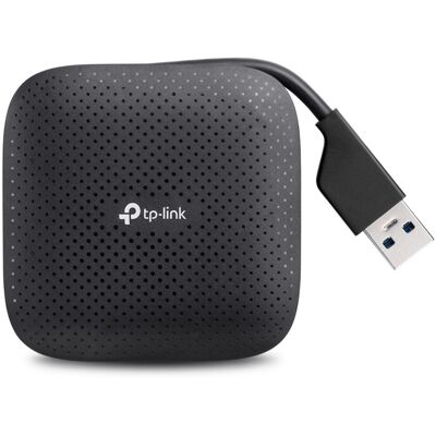 TP-Link UH400 interface hub USB 3.2 Gen 1 (3.1 Gen 1) Type-A 5000 Mbit/s Zwart TP-Link UH400 interface hub USB 3.2 Gen 1 (3.1 Gen 1) Type-A 5000 Mbit/s Zwart
