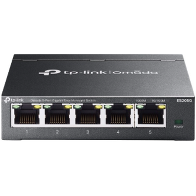 TP-Link Omada ES205G 5-Port Gigabit Easy Managed Switc TP-Link Omada ES205G 5-Port Gigabit Easy Managed Switc