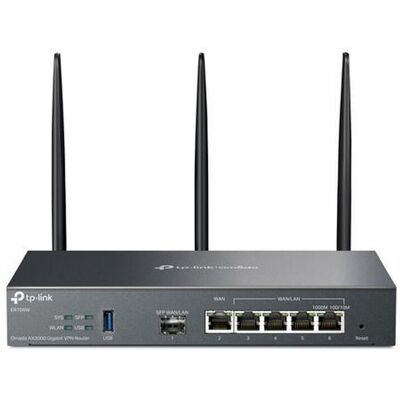 TP-Link Omada ER706W draadloze router Gigabit Ethernet Dual-band (2.4GHz / 5GHz) Zwar TP-Link Omada ER706W draadloze router Gigabit Ethernet Dual-band (2.4GHz / 5GHz) Zwar