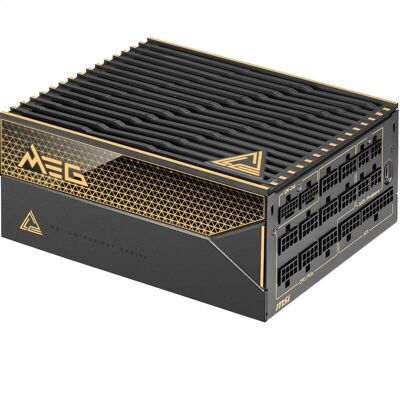 MSI MEG Ai1600T PCIE5 voeding 1600 W 24-pins ATX zwart MSI MEG Ai1600T PCIE5 voeding 1600 W 24-pins ATX zwart