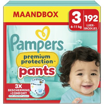 Pampers Premium Protection Pants - Luiers - 192 Stuks Pampers Premium Protection Pants - Luiers - 192 Stuks
