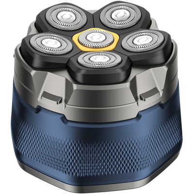Sparoma Scheerapparaat voor kale mannen - elektrisch scheerapparaat met 6 magnetische drijvende hoofden, IPX6 waterdicht, met LED smart display, levensduur 150 minuten - fk-8750, model blue Sparoma Scheerapparaat voor kale mannen - elektrisch scheerapparaat met 6 magnetische drijvende hoofden, IPX6 waterdicht, met LED smart display, levensduur 150 minuten - fk-8750, model blue